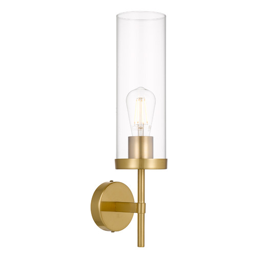 Gold and glass 2024 wall sconce